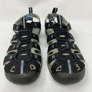 Keen - Kid's Size 7 Bungee Tie Sandal Black & Grey w/blue accents (Unisex)